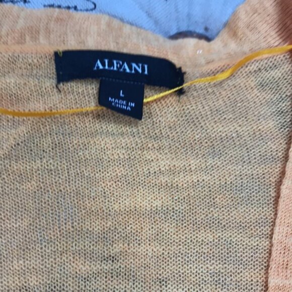 Alfani Sunset Orange Open-Front Cardigan - Picture 6 of 7